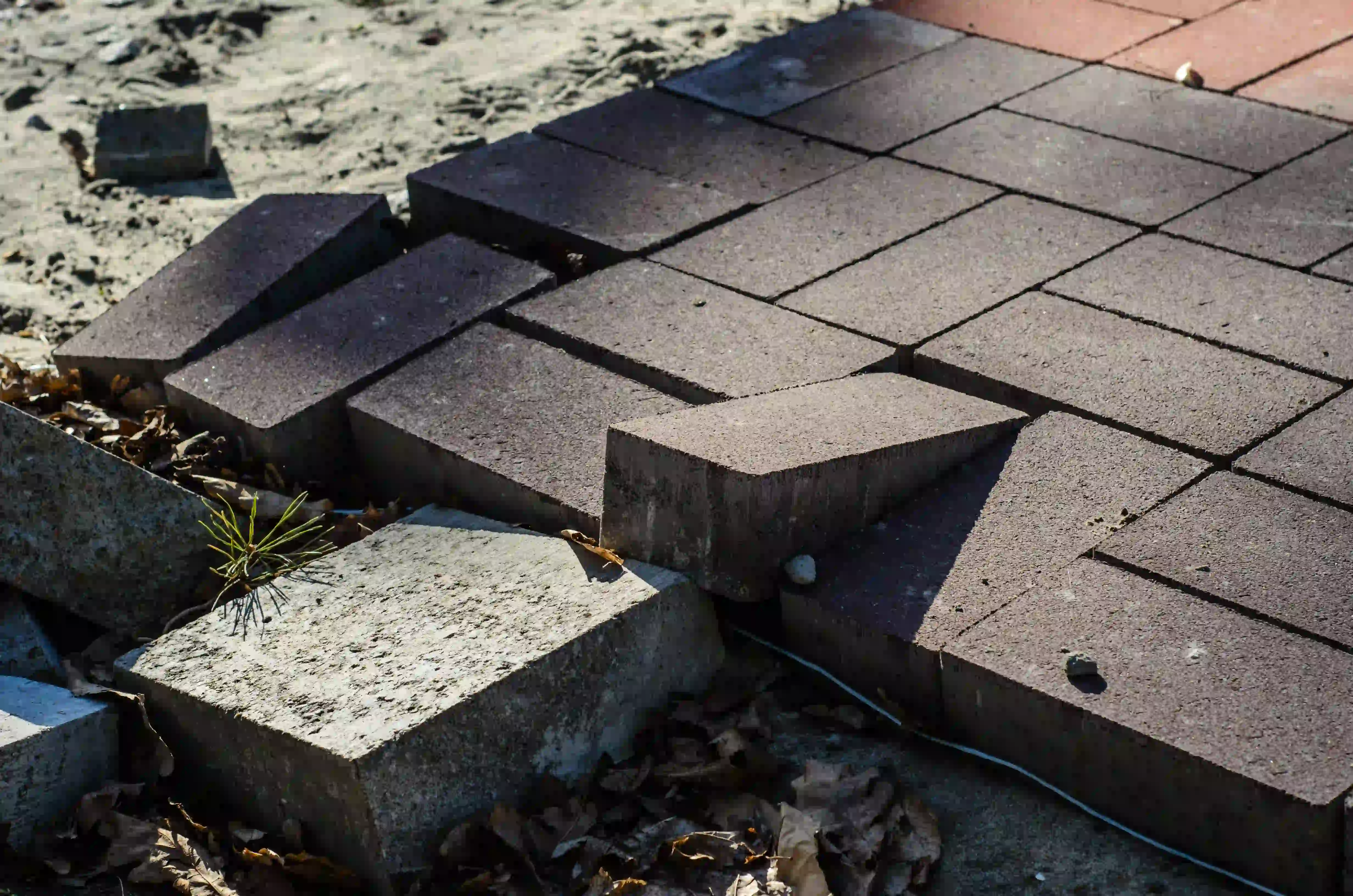 Pavers sinking and shifting in New Jersey